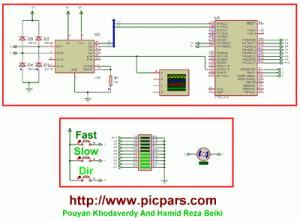 دانلود پروژه کامل کنترل دور موتور DC از طریق PWM میکرو AVR با بسکام