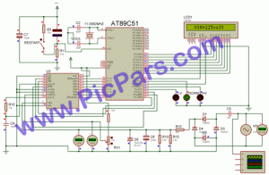 پروژه ولت متر دیجیتال با 8051 به زبان اسمبلی