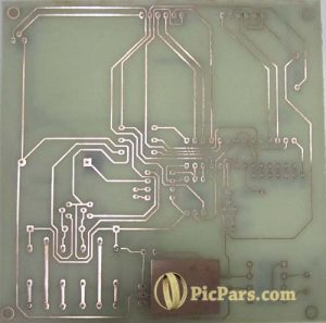 PCB پروژه قفل رمز با avr